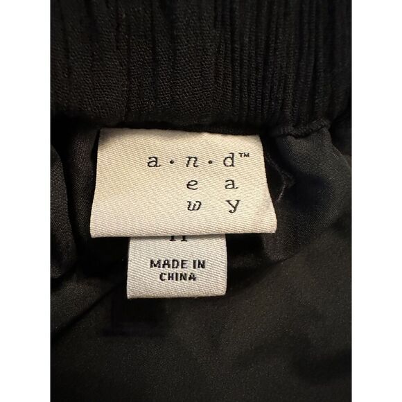 A New Day Black High Low Midi Skirt Size Medium - Picture 3 of 4